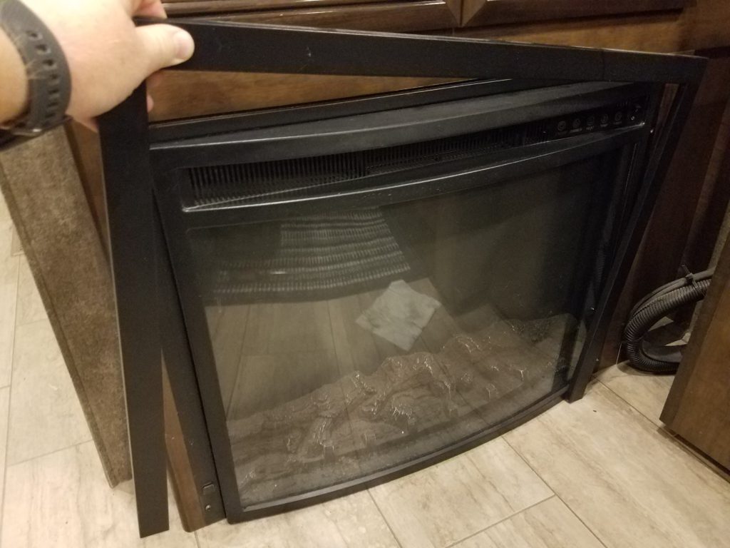 Remove fireplace shroud