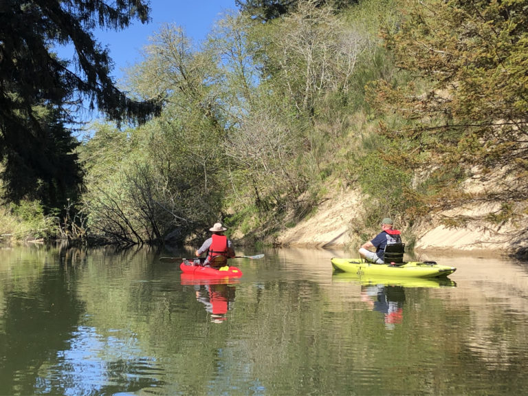Kayaking Oregon Siltcoos Canoe Trail Go FullTime RVing
