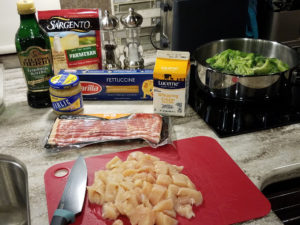 Chicken Broccoli & Bacon Alfredo