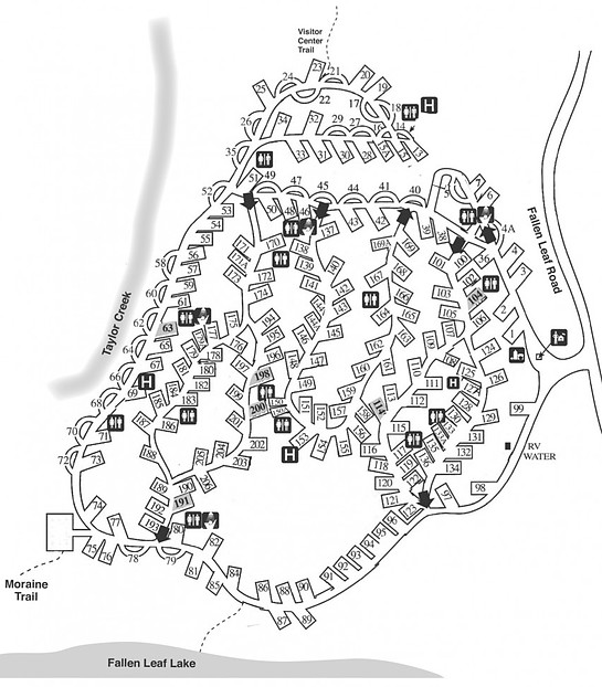 Fallen Leaf Lake Campground Map