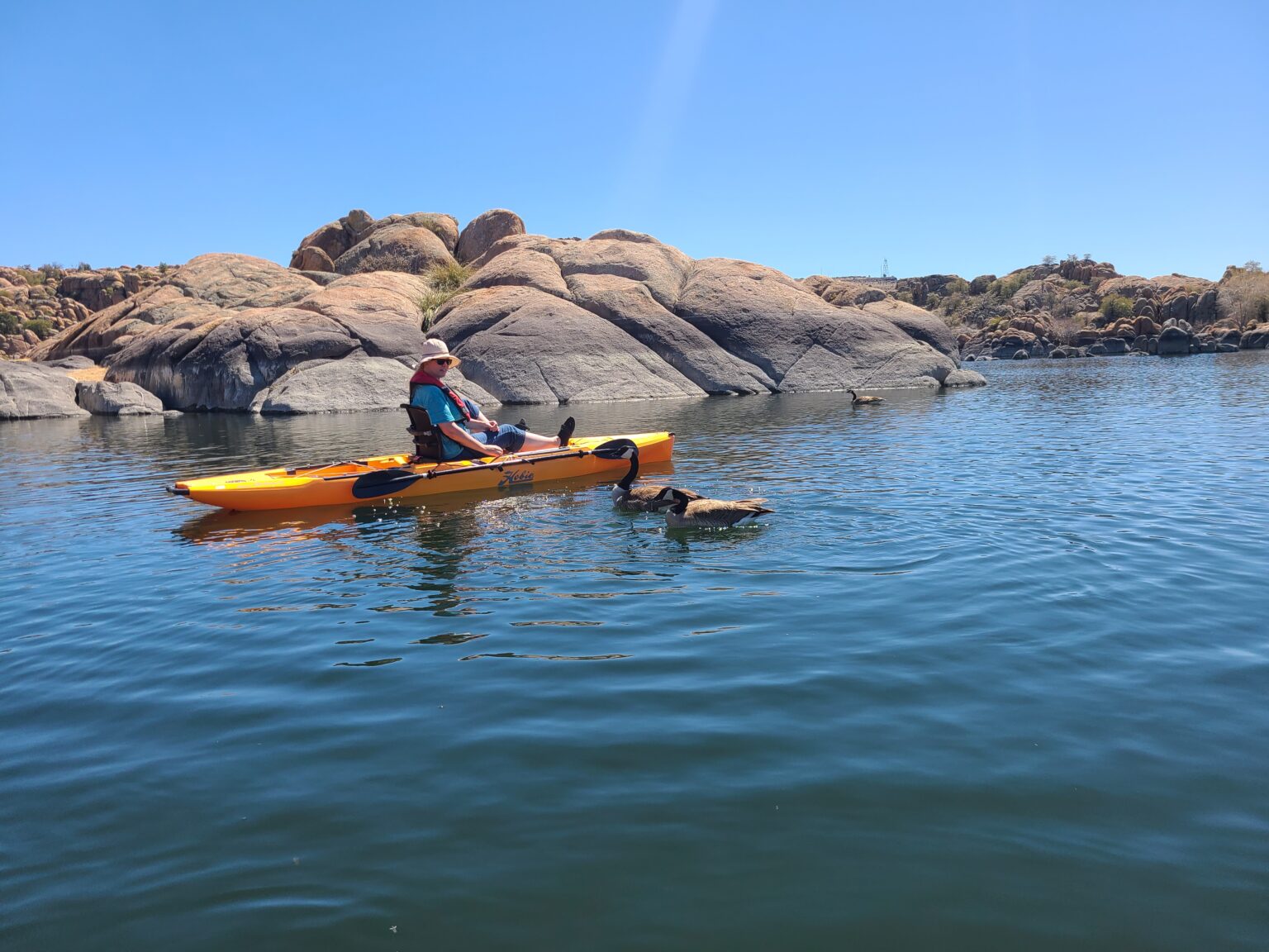 Kayaking Watson Lake Prescott, Arizona