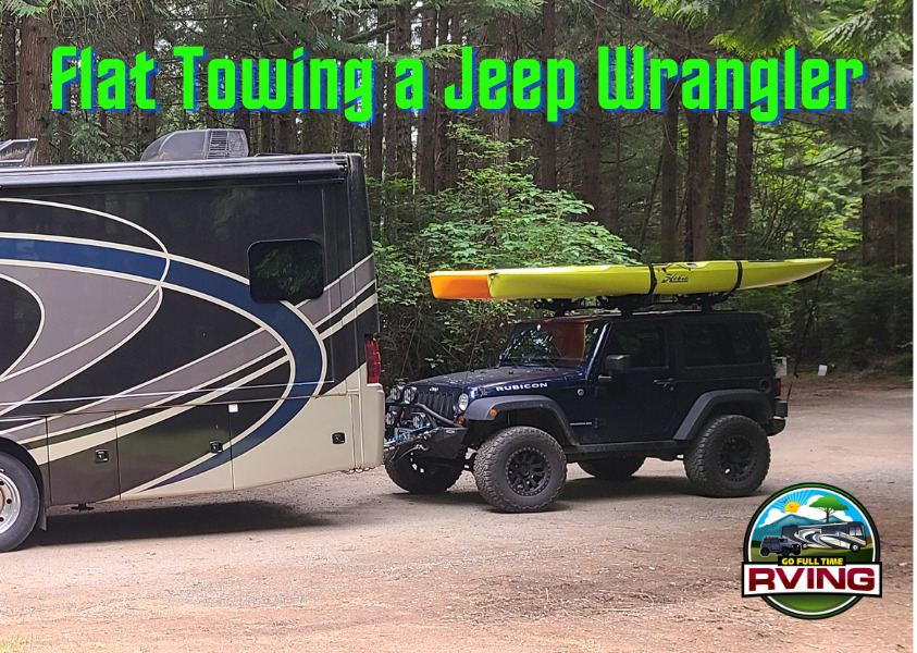 Flat Towing a Jeep Wrangler