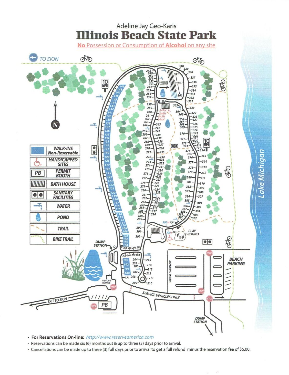 Illinois Beach State Park Zion Illinois   IllinoisBeachCampgroundMap Page 001 1184x1536 