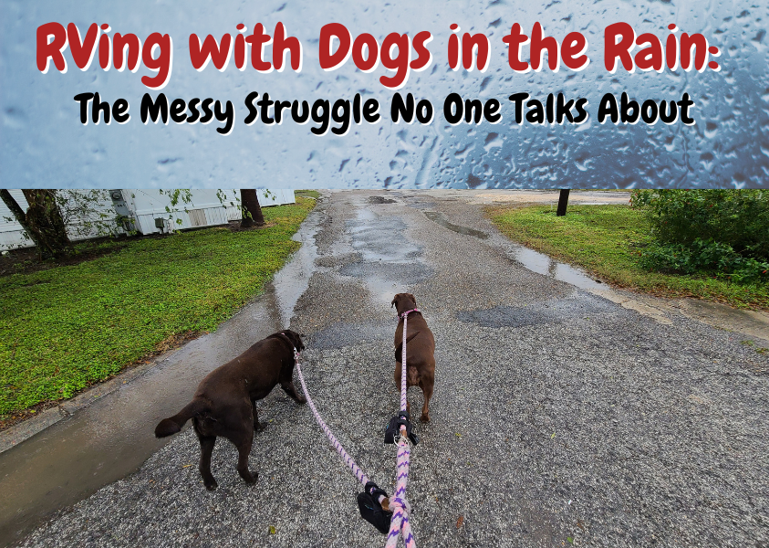 RVing with Dogs in the Rain