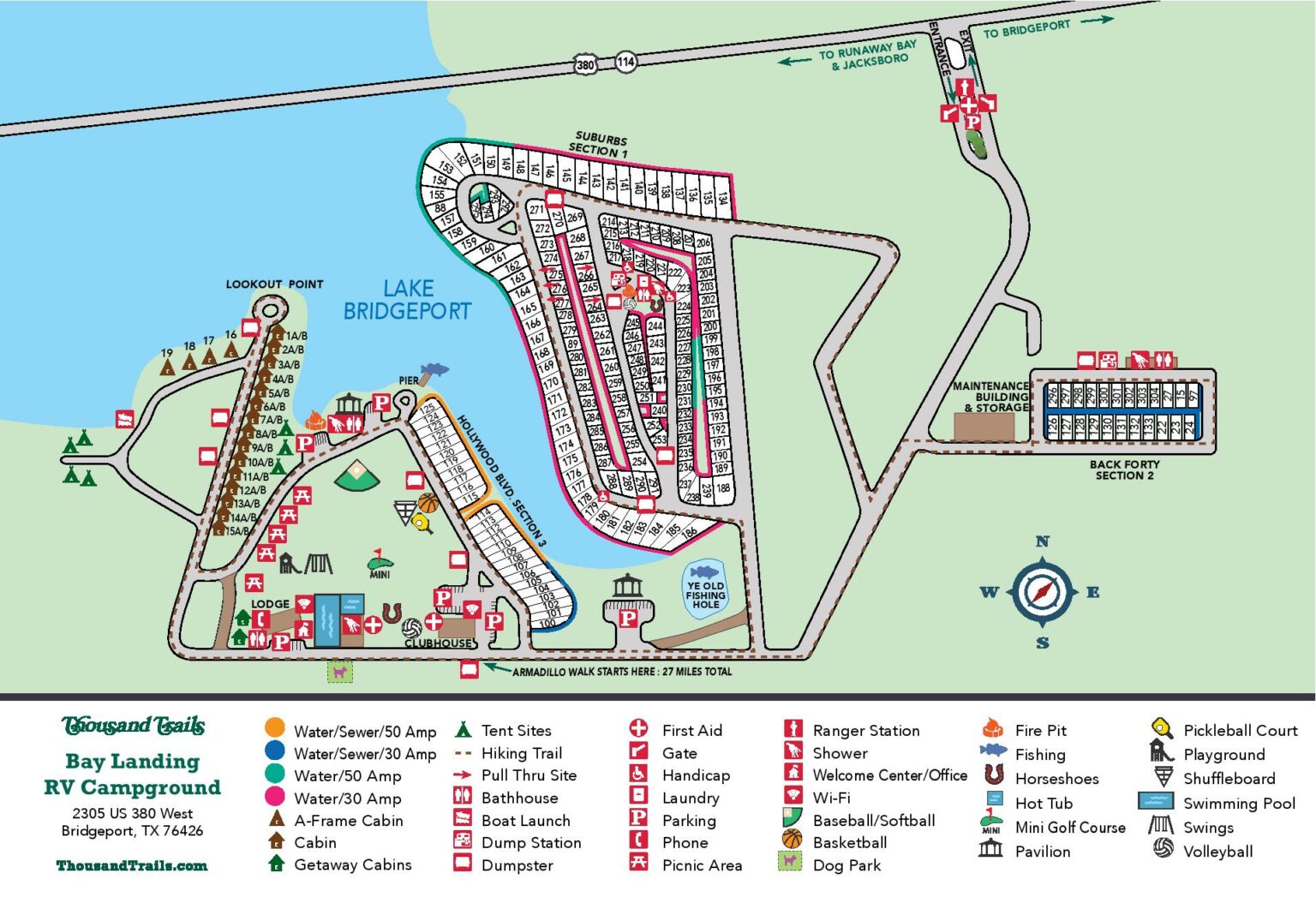 Bay Landing RV Campground (Thousand Trails) – Bridgeport, TX