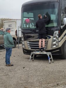 RV Windshield Rock Chip Repair