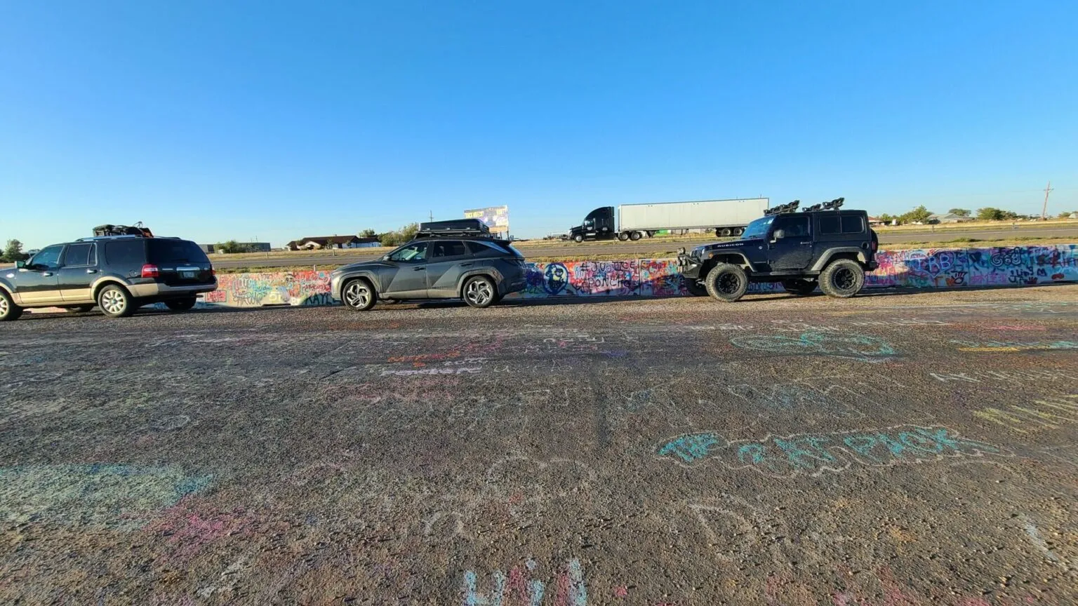 Visiting Cadillac Ranch