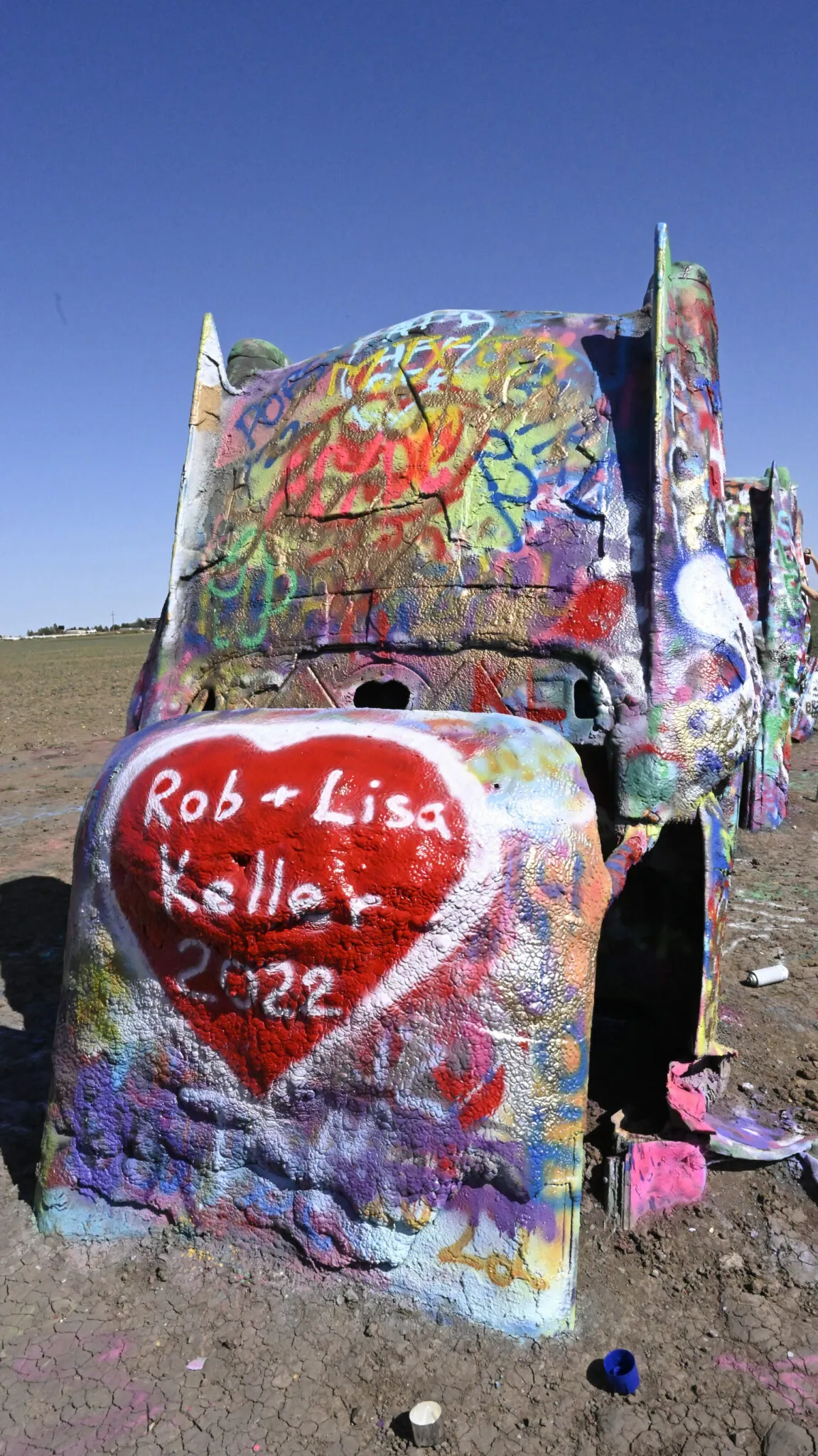 Visiting Cadillac Ranch
