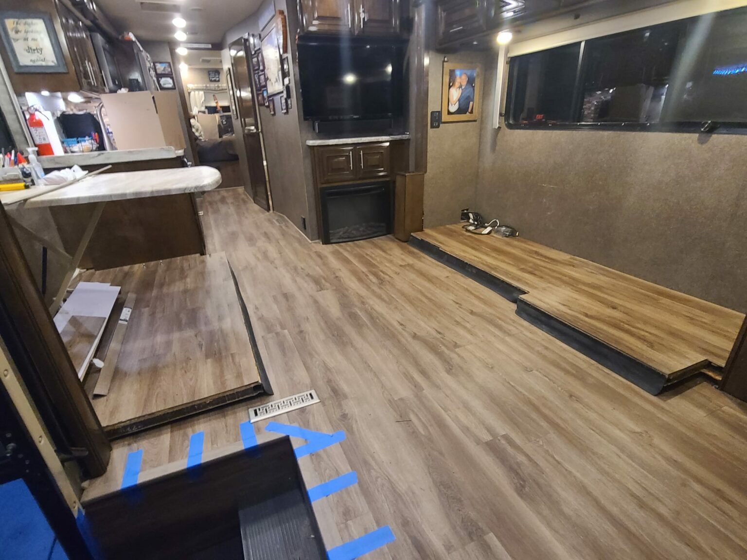 RV Flooring Upgrade to Vinyl Plank | Go Full Time RVing