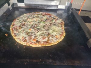 Pizza on the Blackstone Griddle