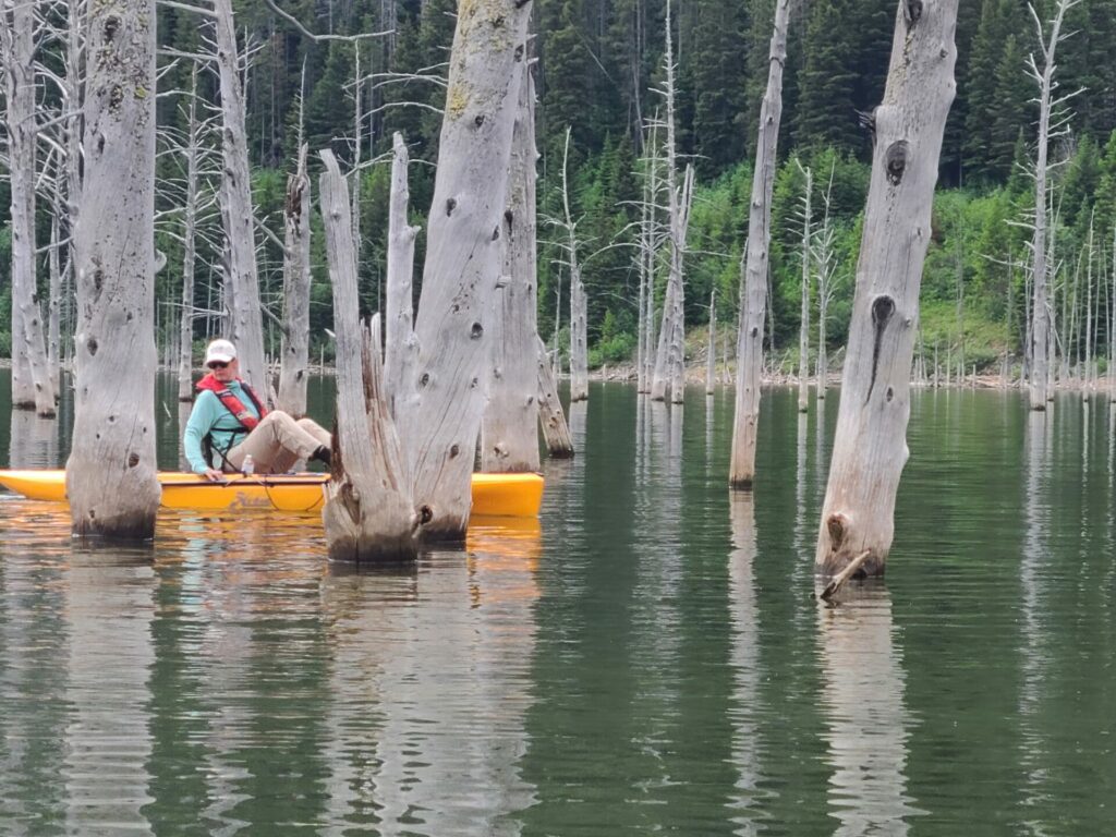 Kayaking Quake Lake