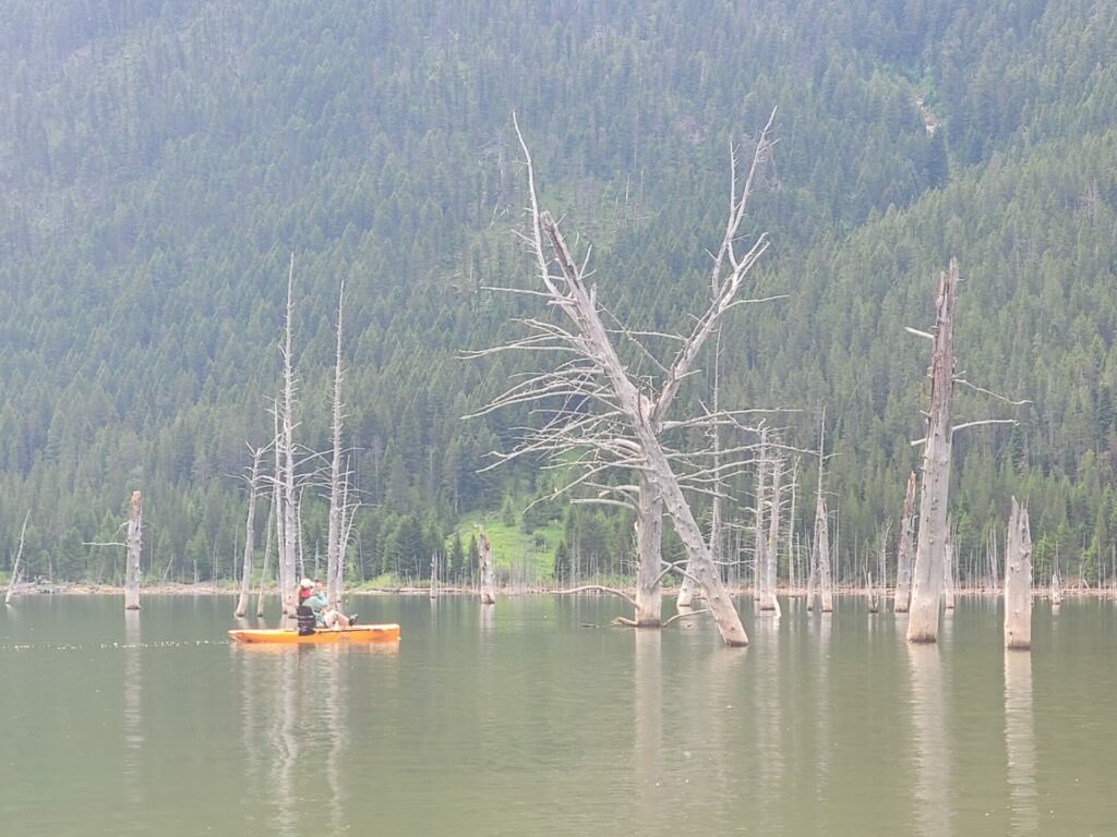 Kayaking Quake Lake