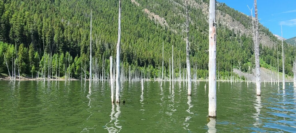 Kayaking Quake Lake