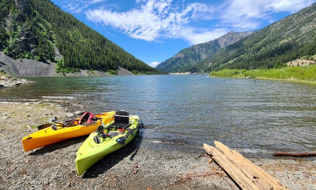 Kayaking Quake Lake