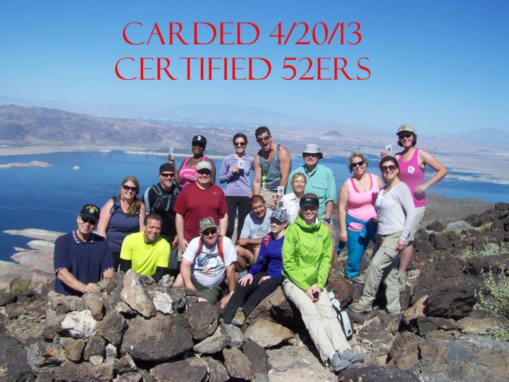 Rob & Lisa met on Fortification Hill at Lake Mead near Las Vegas as part of the 52 Peak Club.