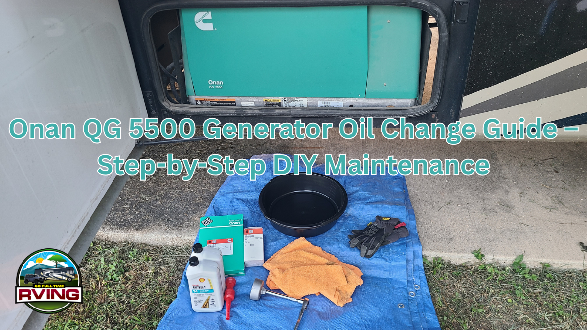 Onan QG 5500 Generator Oil Change Guide