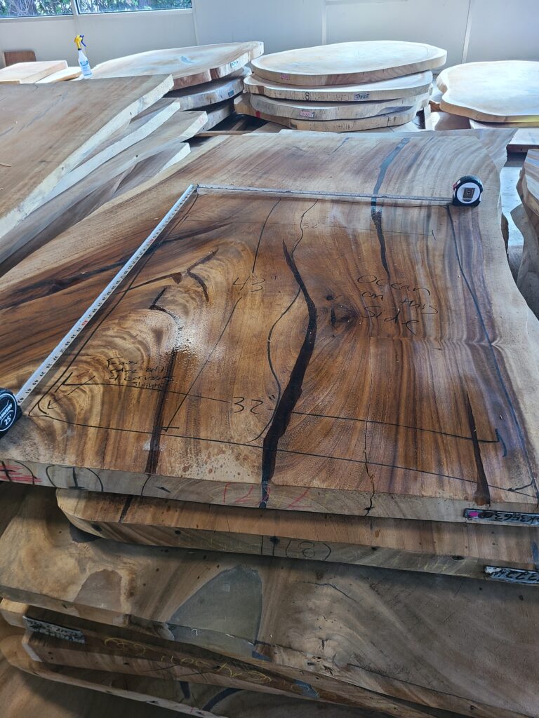 Our table slab