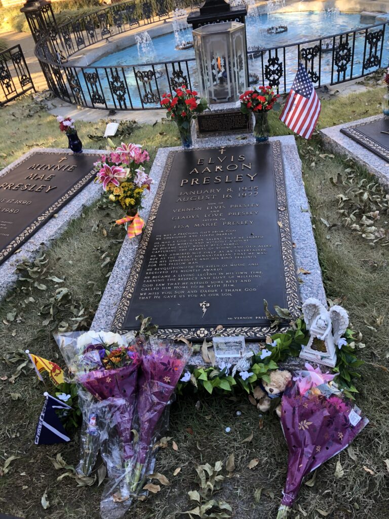 Meditation Garden at Graceland where Elvis Presley is buried