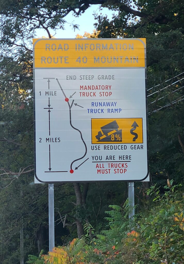 Steep Roads in an RV