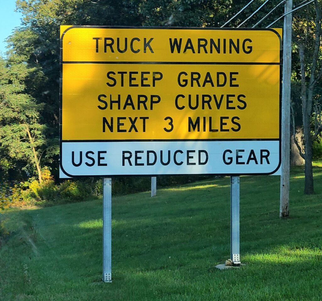 Steep Roads in an RV