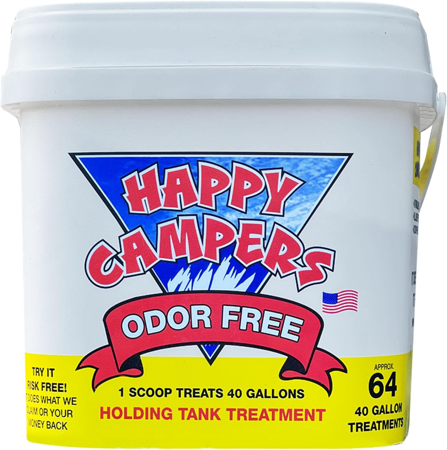 Happy Campers RV toilet treatment for odor control and tank maintenance