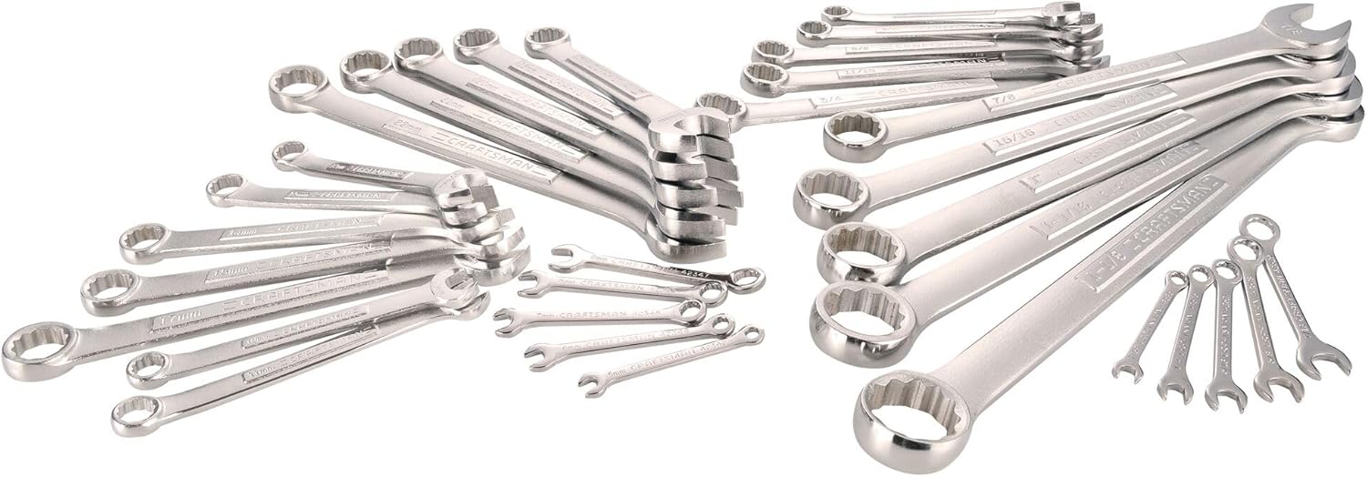 Combination wrench set for RV maintenance and repairs