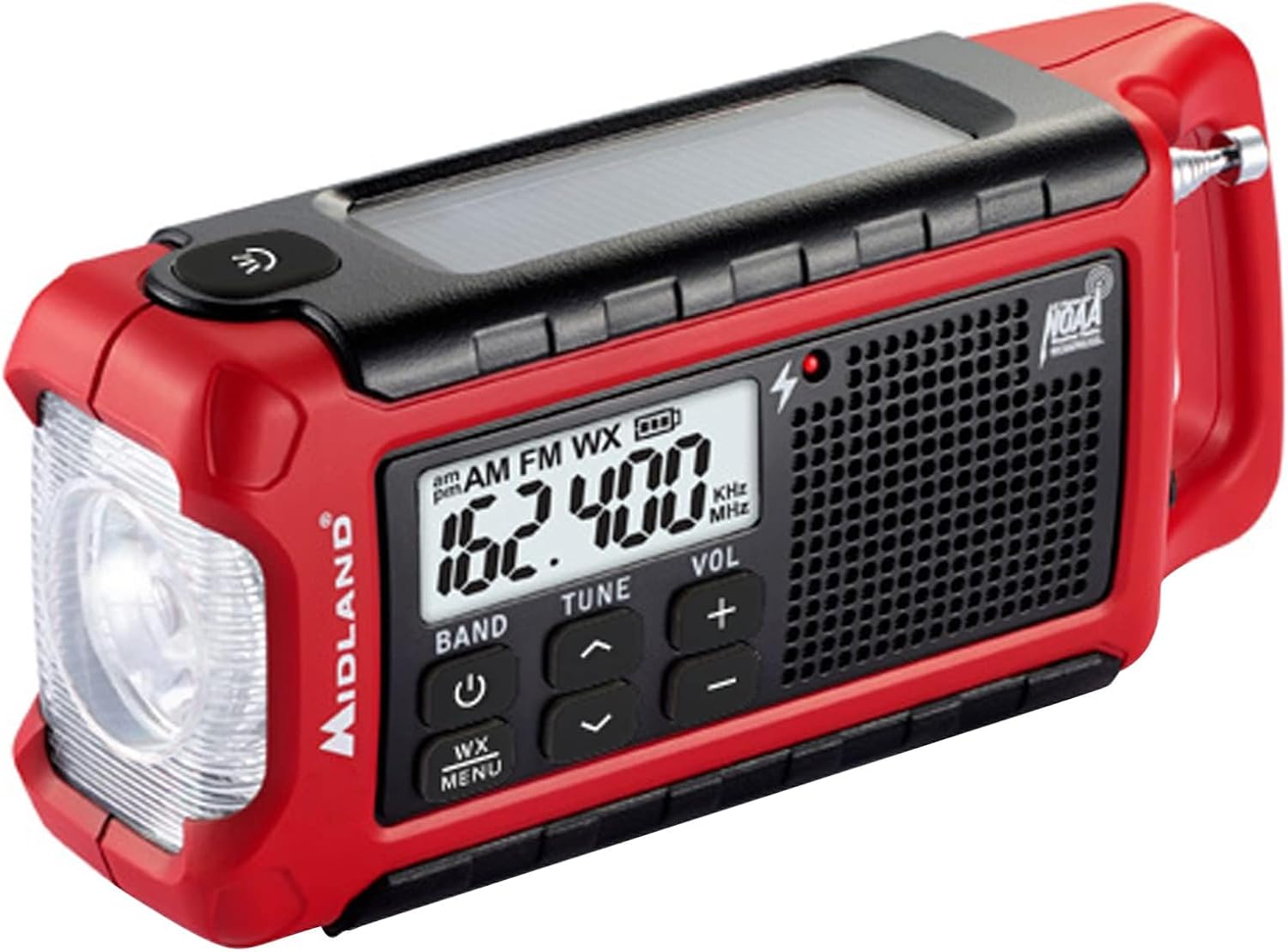 Midland NOAA emergency weather radio for RV travel safety