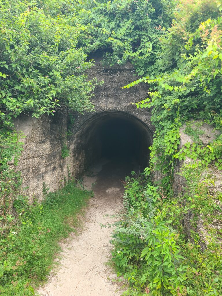 Brick tunnel passageway inside Fort Pickens.