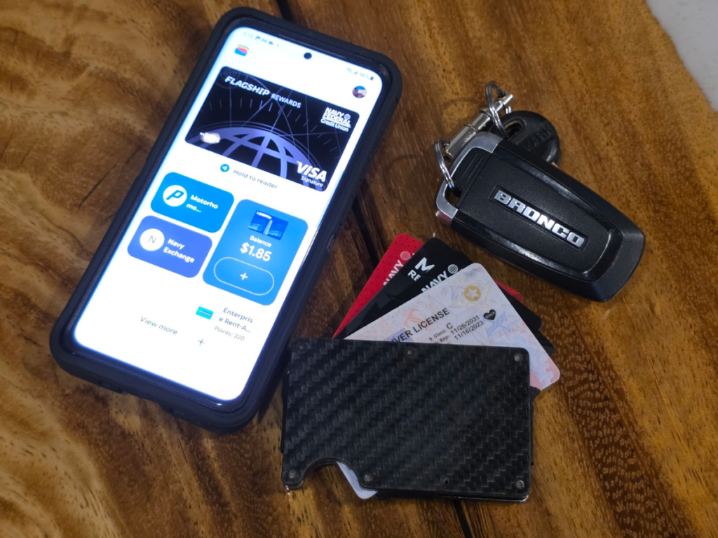 Google Pay and Wallet with Credit Cards and Keys