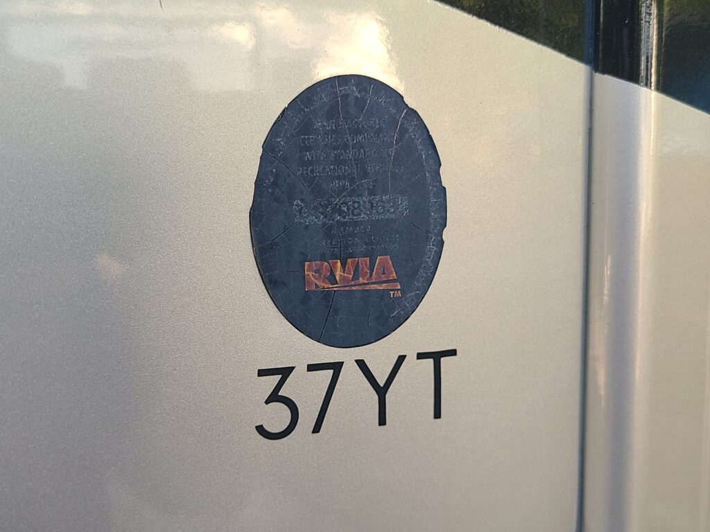 Worn RVIA Decal