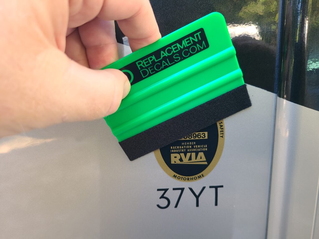 Installing our new RVIA Decal