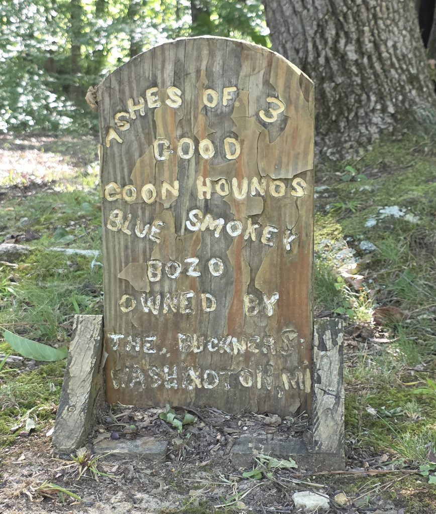 Coon Dog Cemetery grave markers