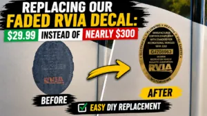 Replacing RVIA Sticker