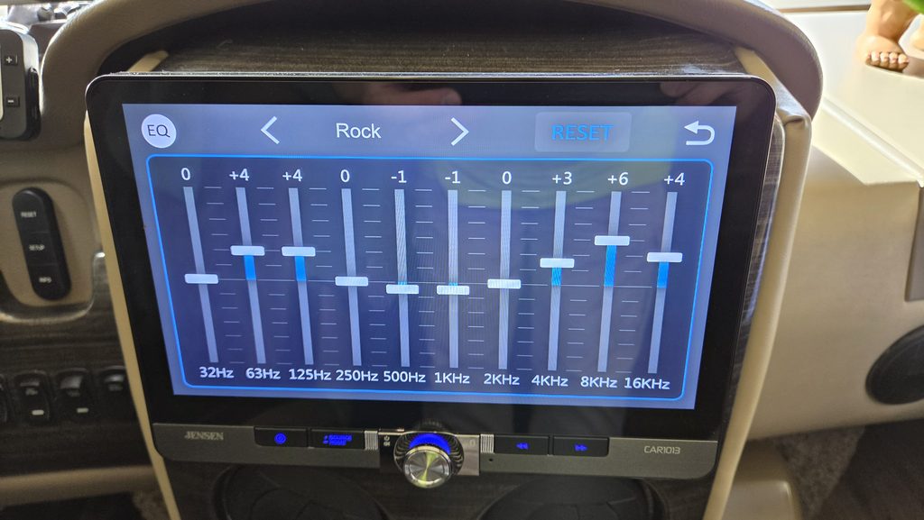 Jensen 10-band EQ screen