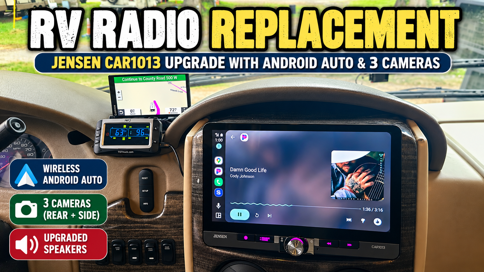 RV Radio Replacement Dashboard Upgrade