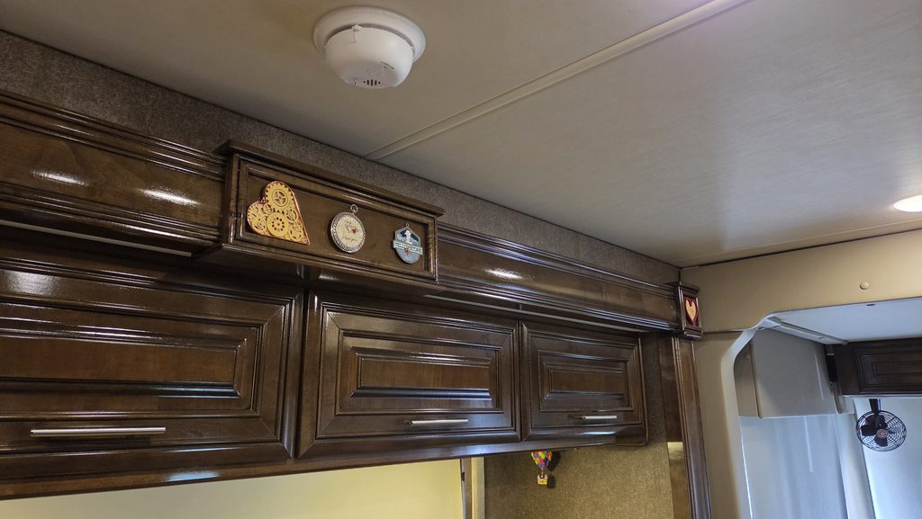 First Alert SMI100RV RV-approved smoke alarm installed in factory location