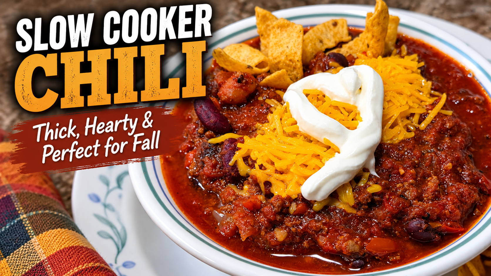 Slow Cooker Chili for Fall